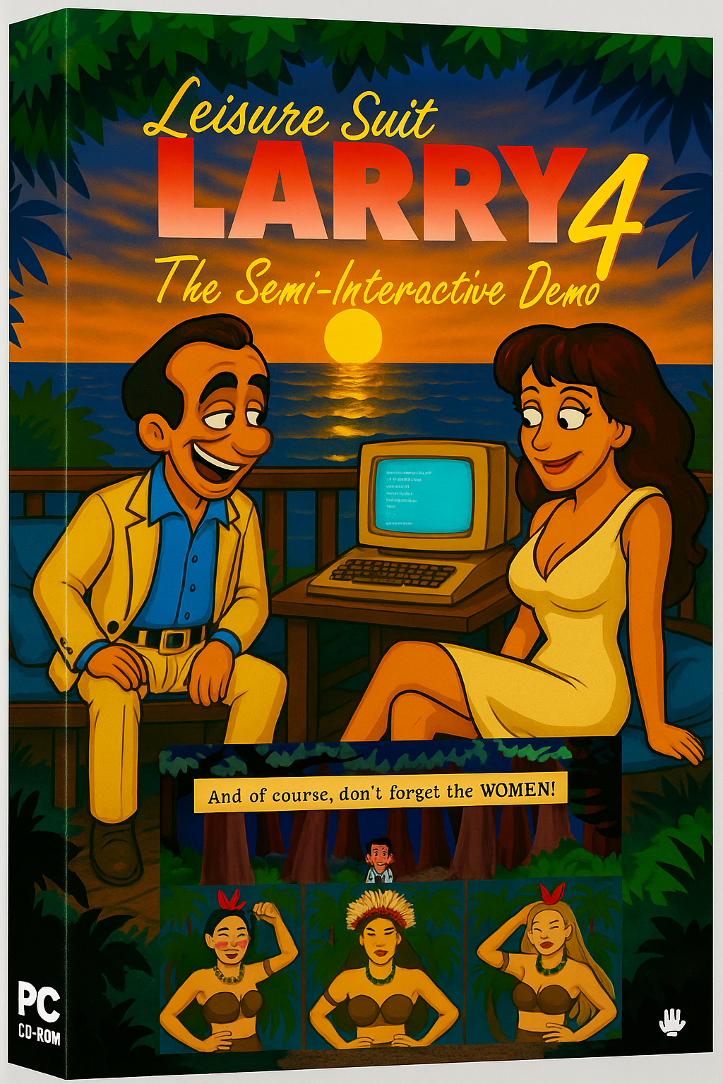 Leisure Suit Larry 4 Big Box Art